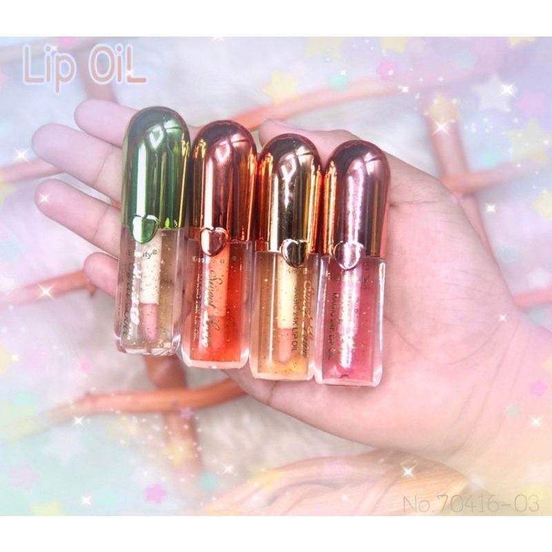 [Per Batang] Lipgloss Kiss Beauty Sweet Love Magic 24k Lip Oil NEW!!!