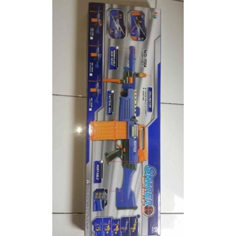 T0B Nerf Murah Asli Semi Auto 7003b Sniper Pistol Tembakan Peluru Busa Soft Bullet Neref S-Gun Maina