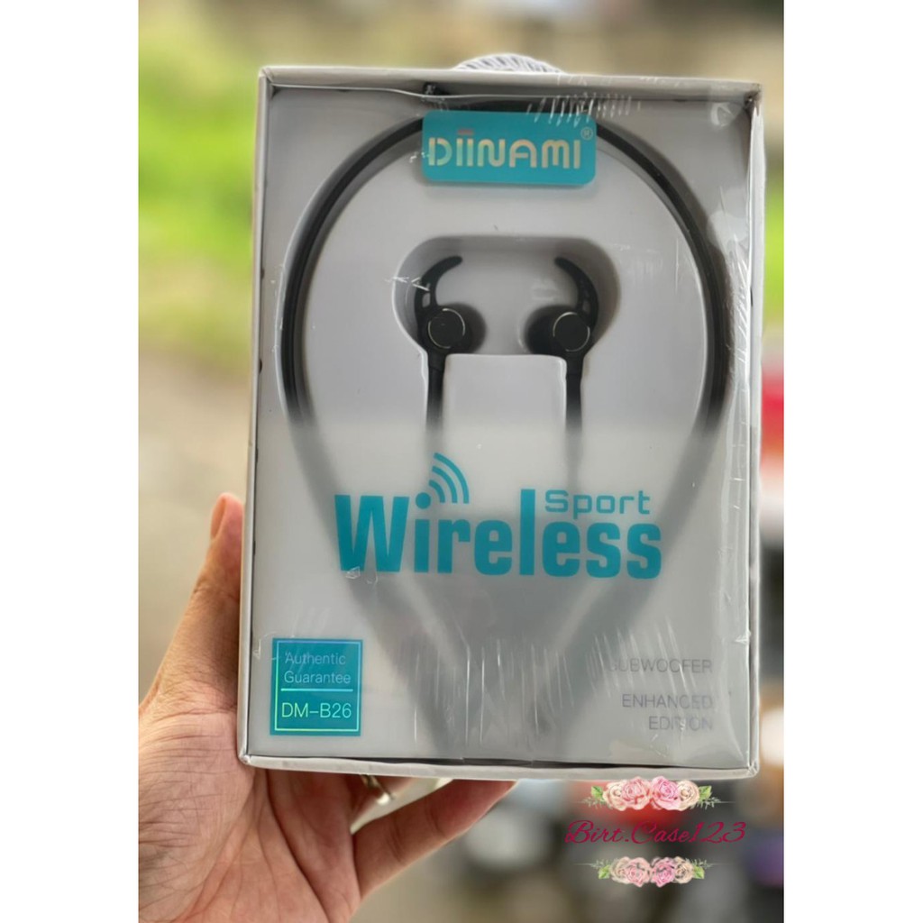 BM052 Headset headsfree Bluetooth ORIGINAL DIINAMI SPORT B26 SUPERBASS FOR ALL SMARTPHONE BC4207