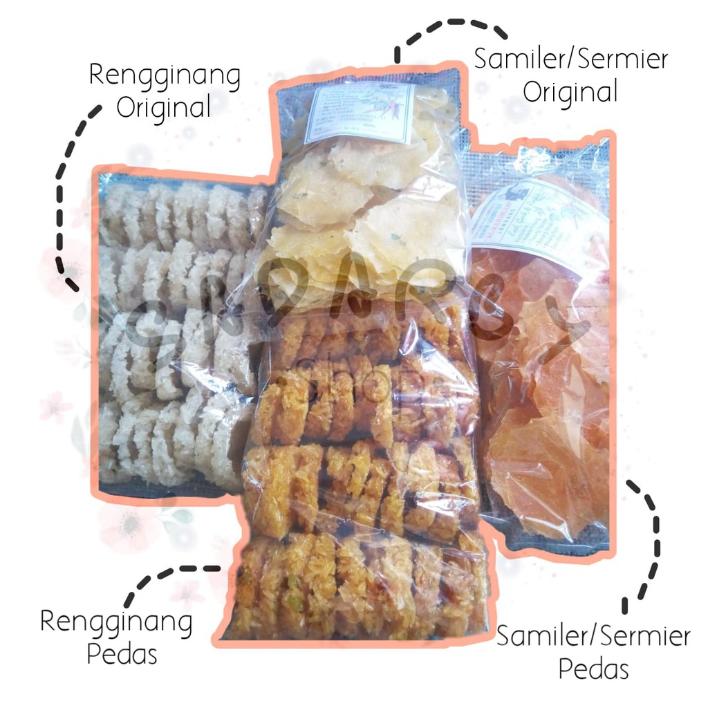 

Krupuk Samiler/Sermier Original dan Pedas Homemade asli Jombang