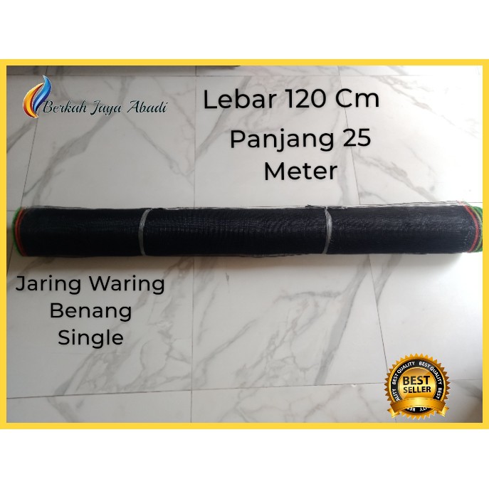 jaring waring pagar tanaman 1 roll 25 meter waring hitam jaring waring keramba ikan jaring ayam wari