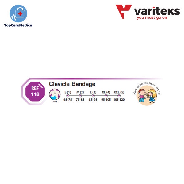 [118] Variteks Clavicle Bandage (Penyangga Punggung/Penunjang Gerak)