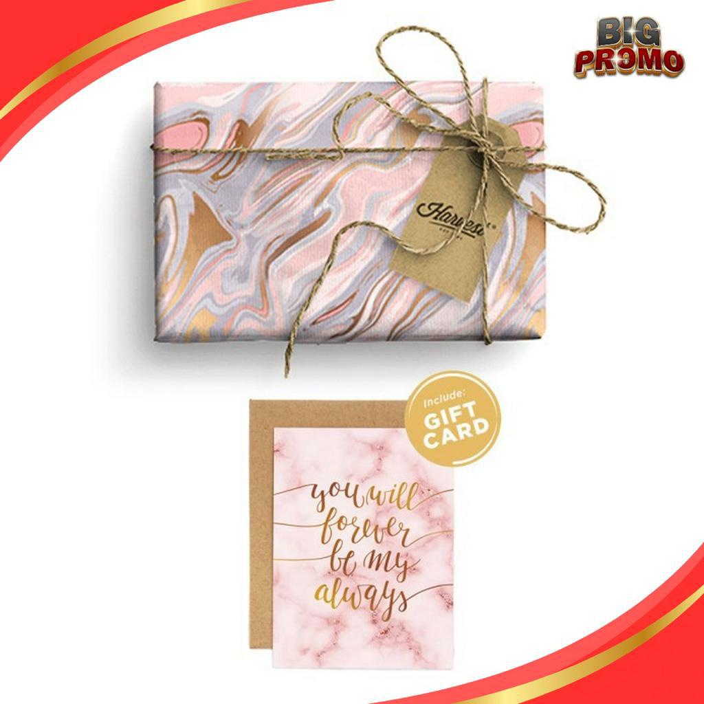 

PRODUCT IMPOR Paket Kertas Kado Kartu Valentine Harvest Gift Set Marble Always