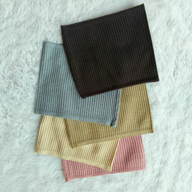 Inner Ciput Bandana Rajut Premium Polos Annisa Ori (Salur) Murah