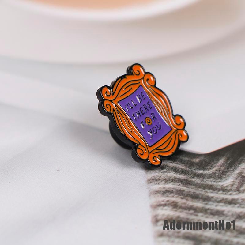 (Adornmentno1) Bros Pin Enamel Desain Monica Friends Untuk Aksesoris Pakaian / Tas