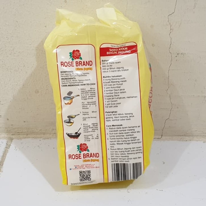 

soun-bihun- satuan bihun jagung rose brand 320 gram -bihun-soun.