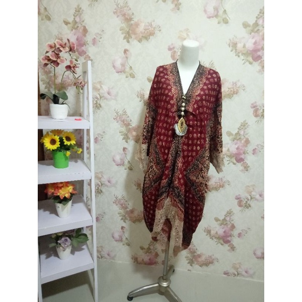dress batik kaftan lace viscose 3m.