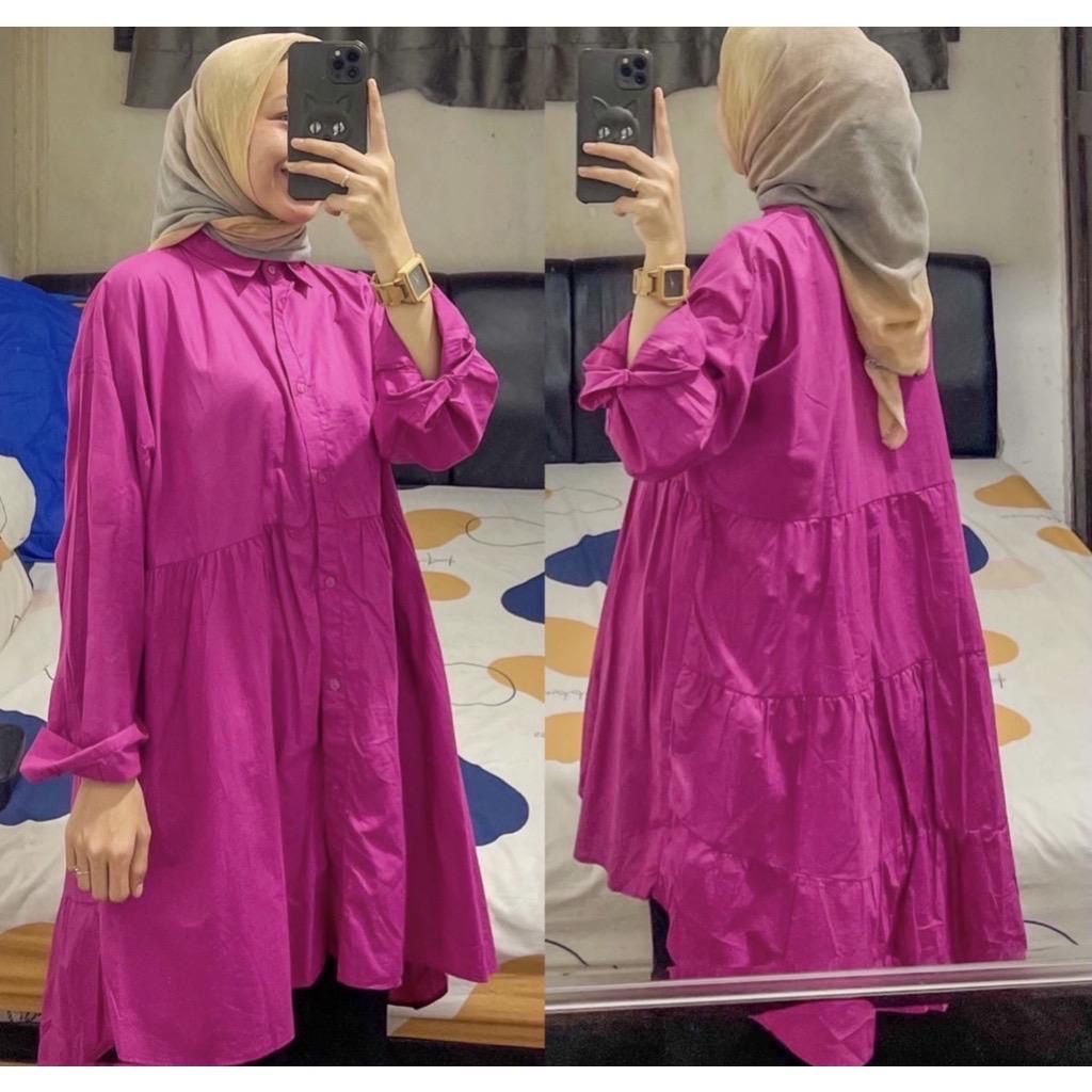 1KG MUAT 5PCS | NARESH TUNIK SUSUN REMPEL JUMBO HITS OOTD SELEBGRAM FASHION