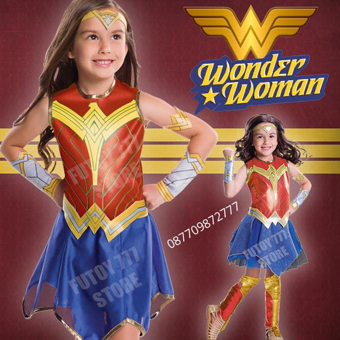 Kostum WONDER WOMAN baju anak cewe perempuan cosplay ulang tahun ultah "HARGA PROMO"