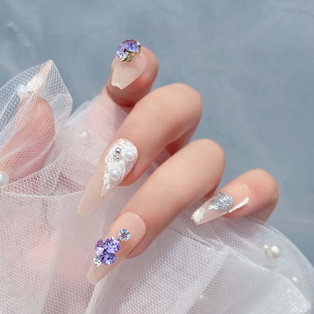 Mxbeauty Nail Art Diamond Transparan DIY Nail Charms Colorful Diamond Kristal Hiasan Kuku