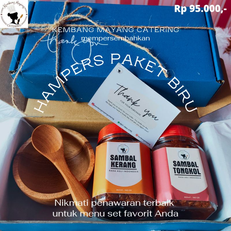 

HAMPERS PAKET BIRU | HAMPERS SAMBAL MURAH