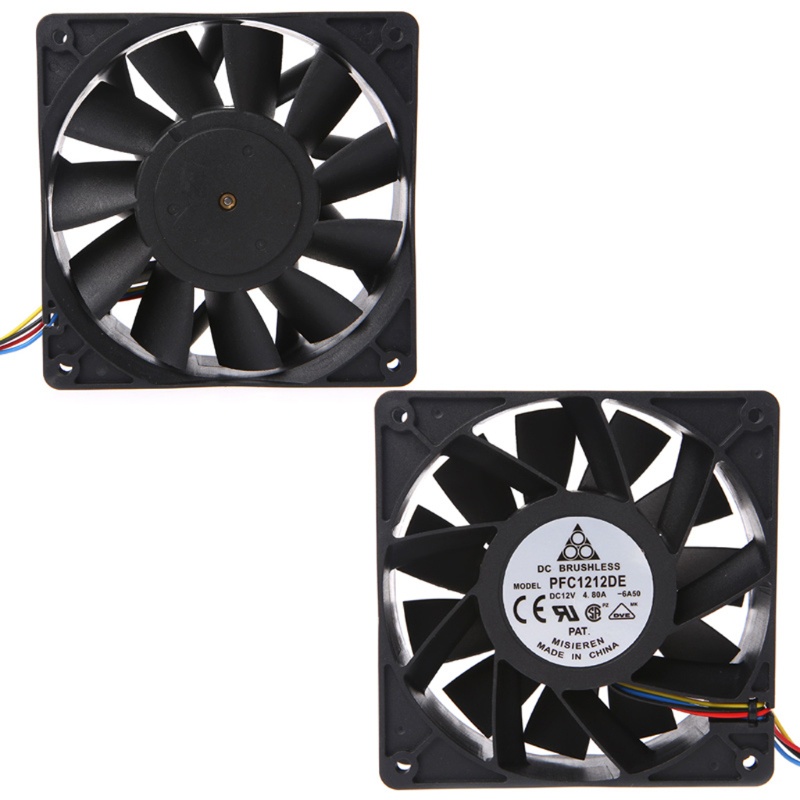Bt PFC1212DE Cooling Fan 12x12x3.8cm 4Pin 4kabel PWM Speed Control Bearing Kipas Angin