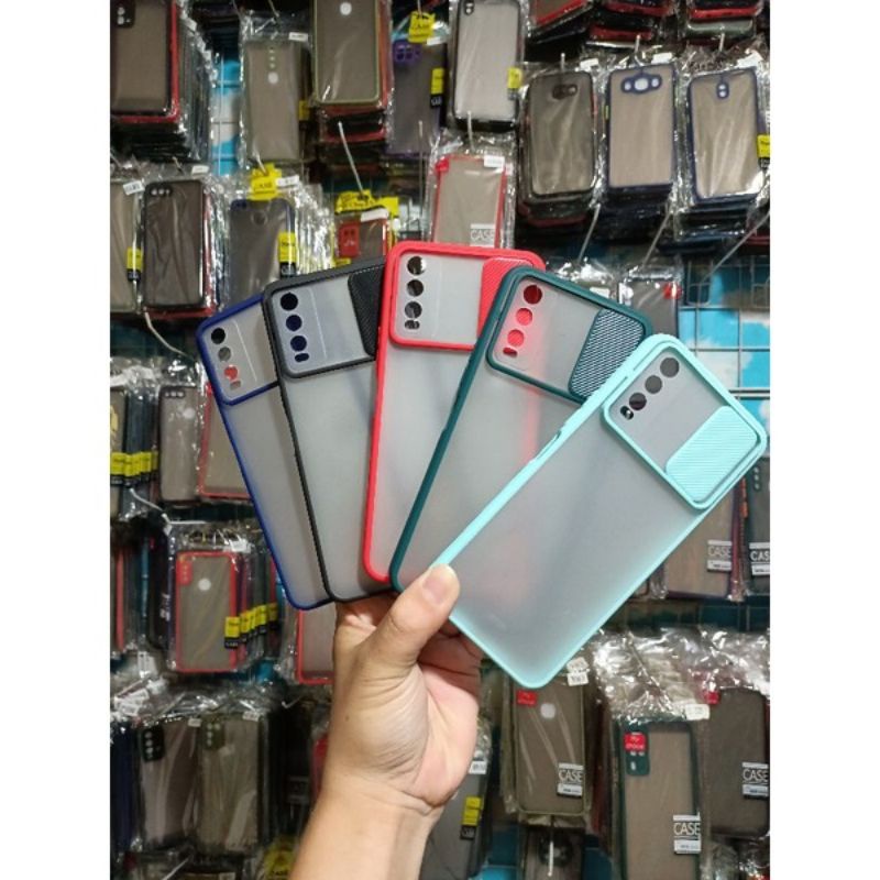 (HM) -VIVO Y20/Y12S/Y20i SOFT CASE DOVE PENUTUP CAMERA SLIDING KAMERA