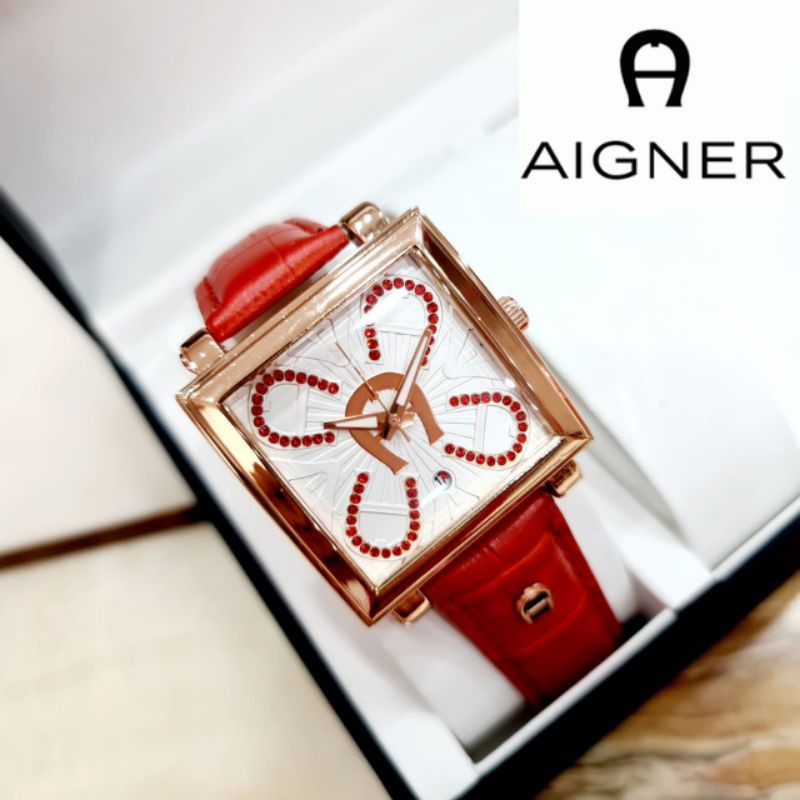 jam tangan Aigner kulit
