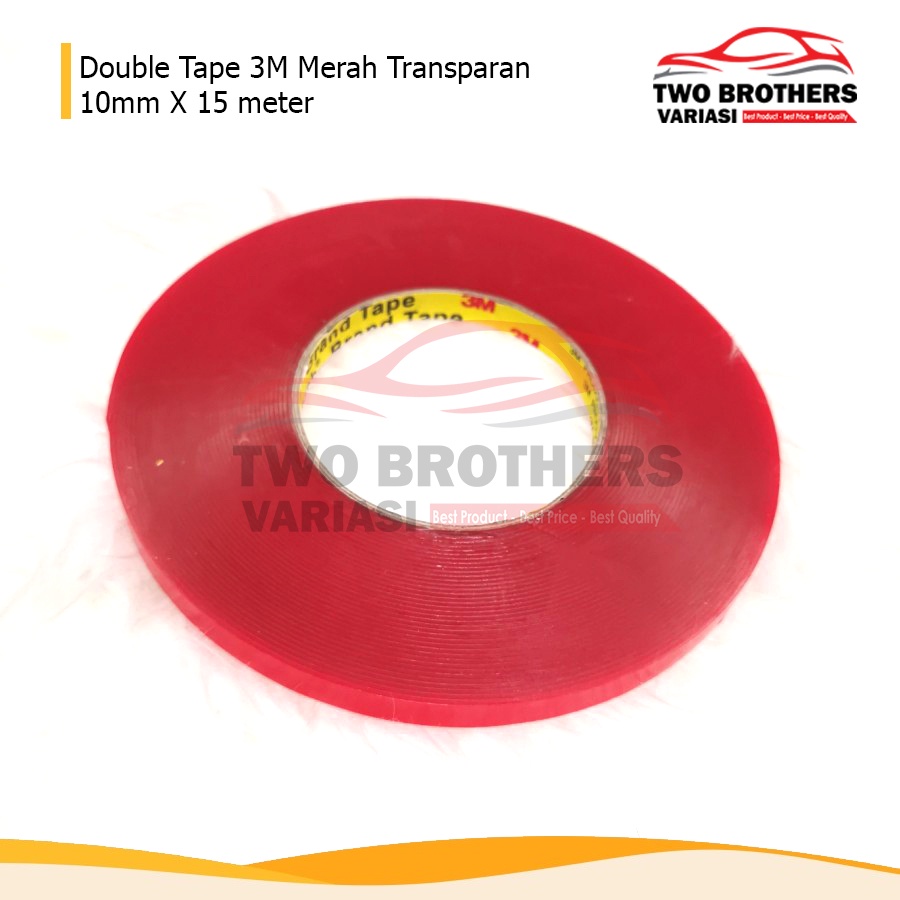 Double Tape 3M Bening/Transparan 10mm x 15mtr Roll Besar