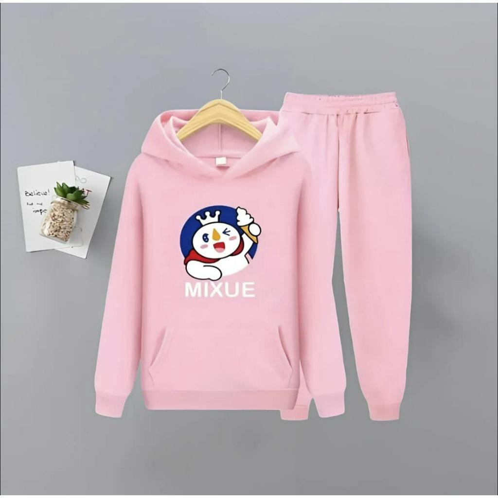 Setelan Baju Hoodie Anak Unisex Setelan Sweater Cardingan Anak Musim Dingin Terbaru 2023