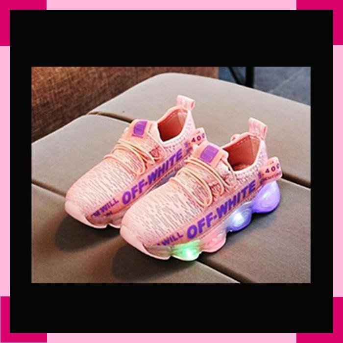 Sepatu Anak Lampu Led Unisex Sporty Kiddo Sneakers ZHSS032
