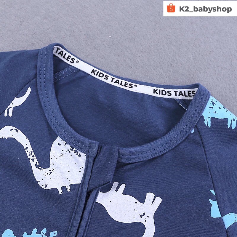 BABY K2 - BABY SHORT SLEEVE ZIPPYSUIT MOTIF DINO KODE 00006