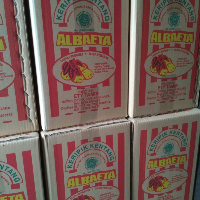 KERIPIK KENTANG ALBAETA ORIGINAL, 1 KARTON 1200 GRAM