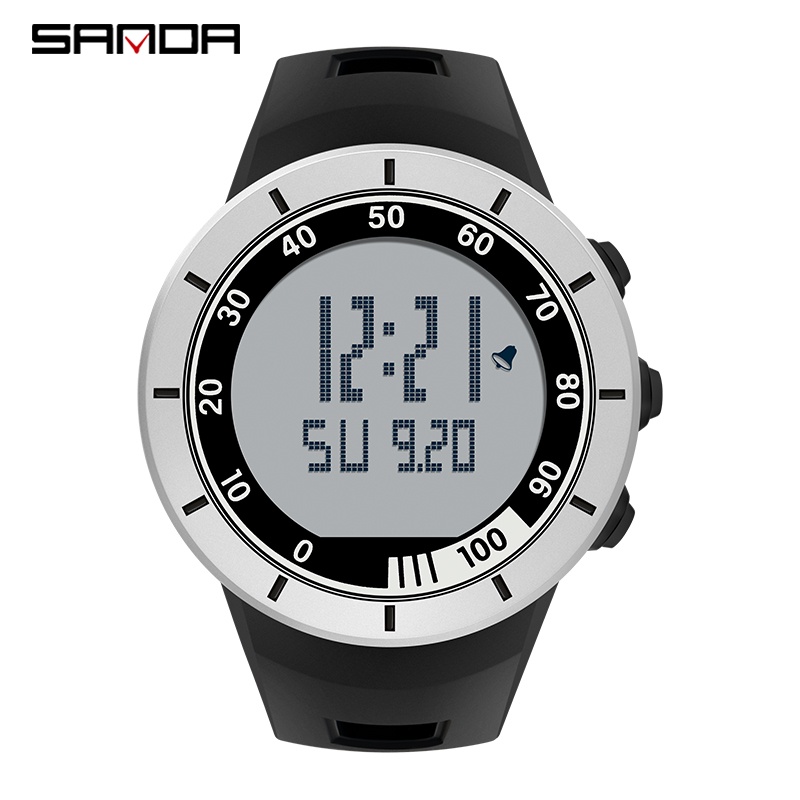 SANDA 9001 Jam Tangan Pria Digital EL Backlight Sport Watch Anti Air WATCHKITE WKOS