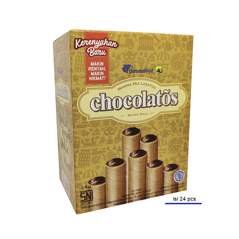 

Chocolatos Roll Short box ( isi 24pcs )