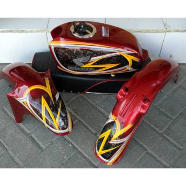 BAJU SET CB DRUM TUTUP NINJA AQUARIUM  BODY HEREX