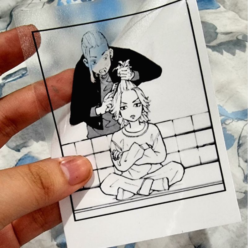 

tokyo revengers stiker Waterproof Anti Air transparan tokrev sticker toman manji gang anime