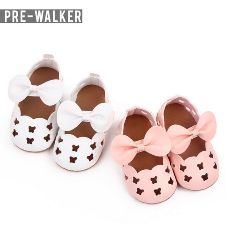 Sepatu Bayi Perempuan Alas Karet Anti Slip Sepatu Prewalker Baby Cute S1231