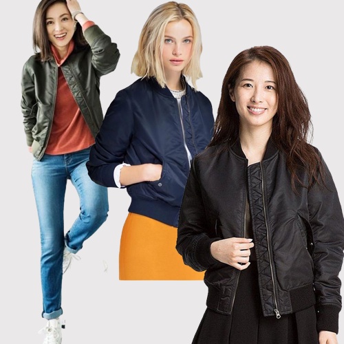 UNIQLO Jaket Wanita Bomber Jacket