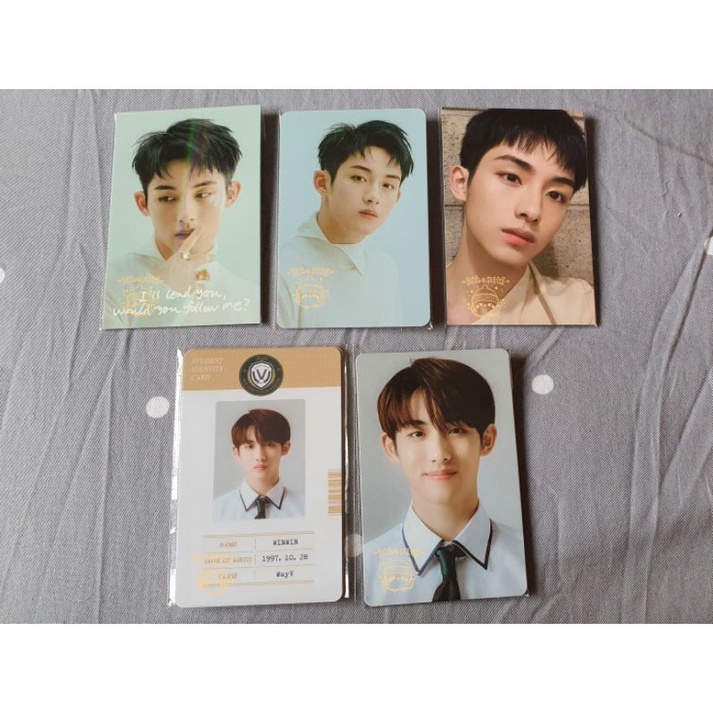 PC Winwin WayV SG21 B2S ID Card Trading Card Season Greeting 2021 Back to School