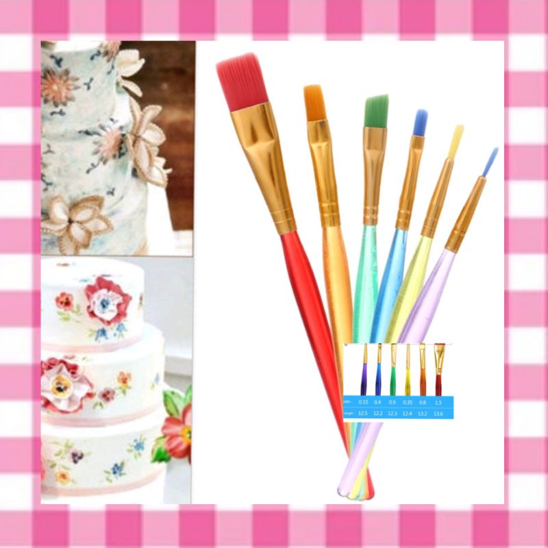 

kuas lukis cake set isi 6