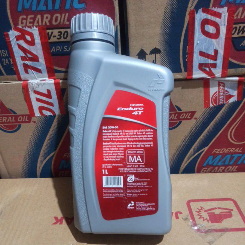 OLI PERTAMINA ENDURO 4T 1L 20W-50 API SL JASO MA MOTOR SPORT