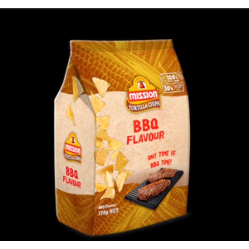

MISSION TORTILA CHIPS BBQ FLAVOUR SNACK IMPORT