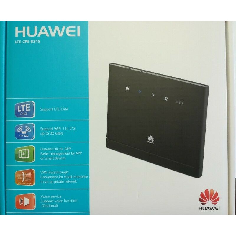 HUAWEI B315 BONUS KARTU TELKOMSEL 14GB Home Router Wireless 4G LTE CPE GSM UNLOCK