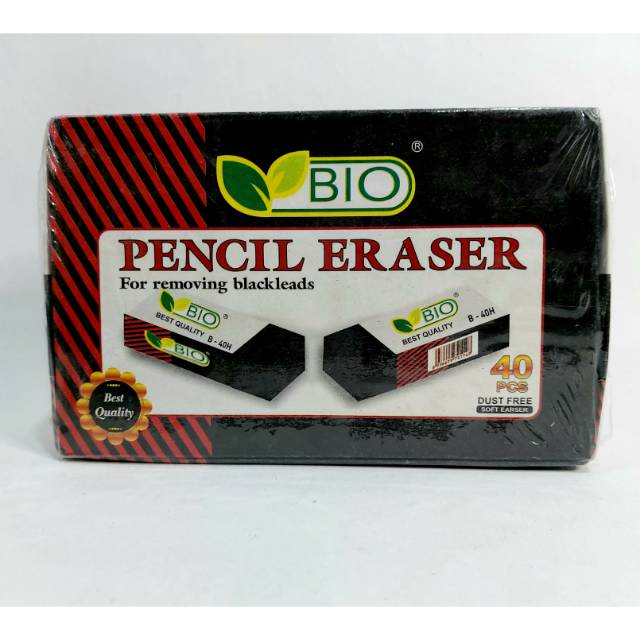 

PENGHAPUS PENSIL / STIP PENSIL HITAM 40PCS