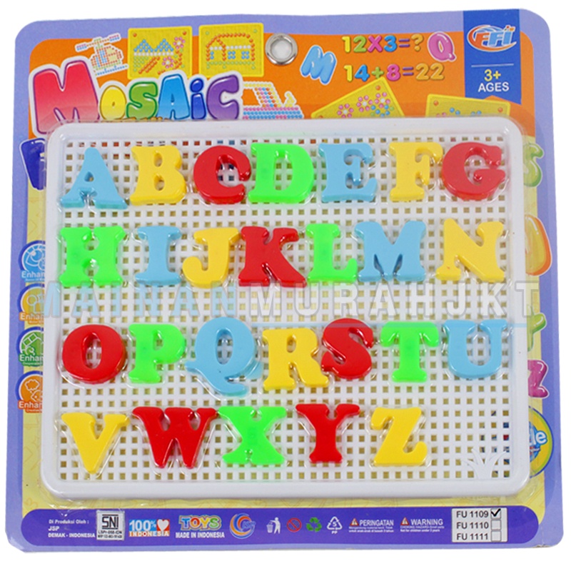 MAINANKEI  MOSAIC FU1109 MAINAN ANAK HURUF ABJAD MAINAN EDUKASI ANAK