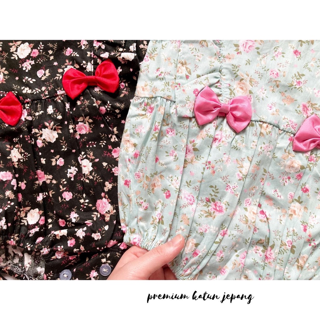 ALEXA / MICHA / GEMPITA LOVE sakura / CLARA TALITHA JUMPSUIT Baju setelan jumper rok bunga bandana sepatu pergi lucu fashion anak bayi perempuan-1