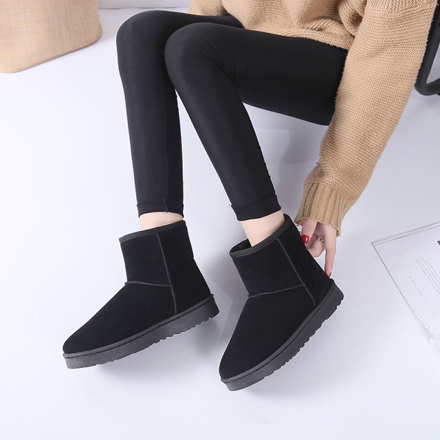 IMPORT Boots UGG Sepatu Boots Winter Import Musim Dingin Suede Bulu Fur