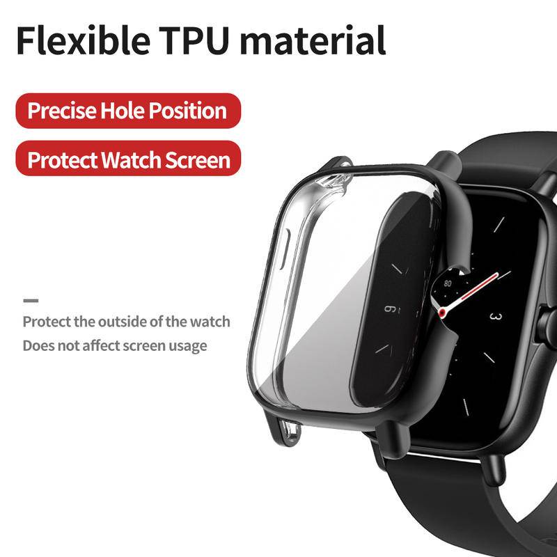 Soft Case TPU Ringan Bumper Pelindung Layar Smartwatch Huami Amazfit GTS 2 3 Gts3 GTR3 Pro