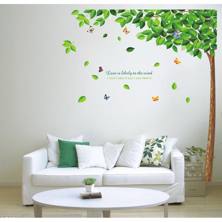 RELIZA WALLSTICKER 60X90 POHON HIJAU GREEN TREE AY886 OR JM7147