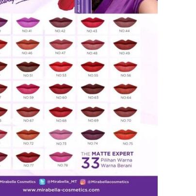 ✤ Mirabella Colorfix Lipstik 2.3gr ( Matte Lipstik) ֍