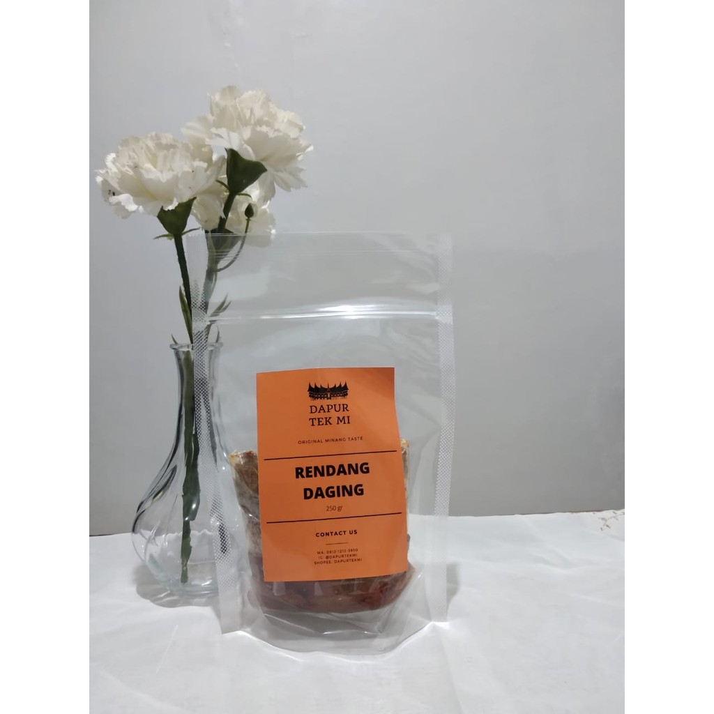 

RENDANG DAGING SAPI 250 GR ASLI MINANG PADANG ENAK LEZAT by DAPURTEKMI