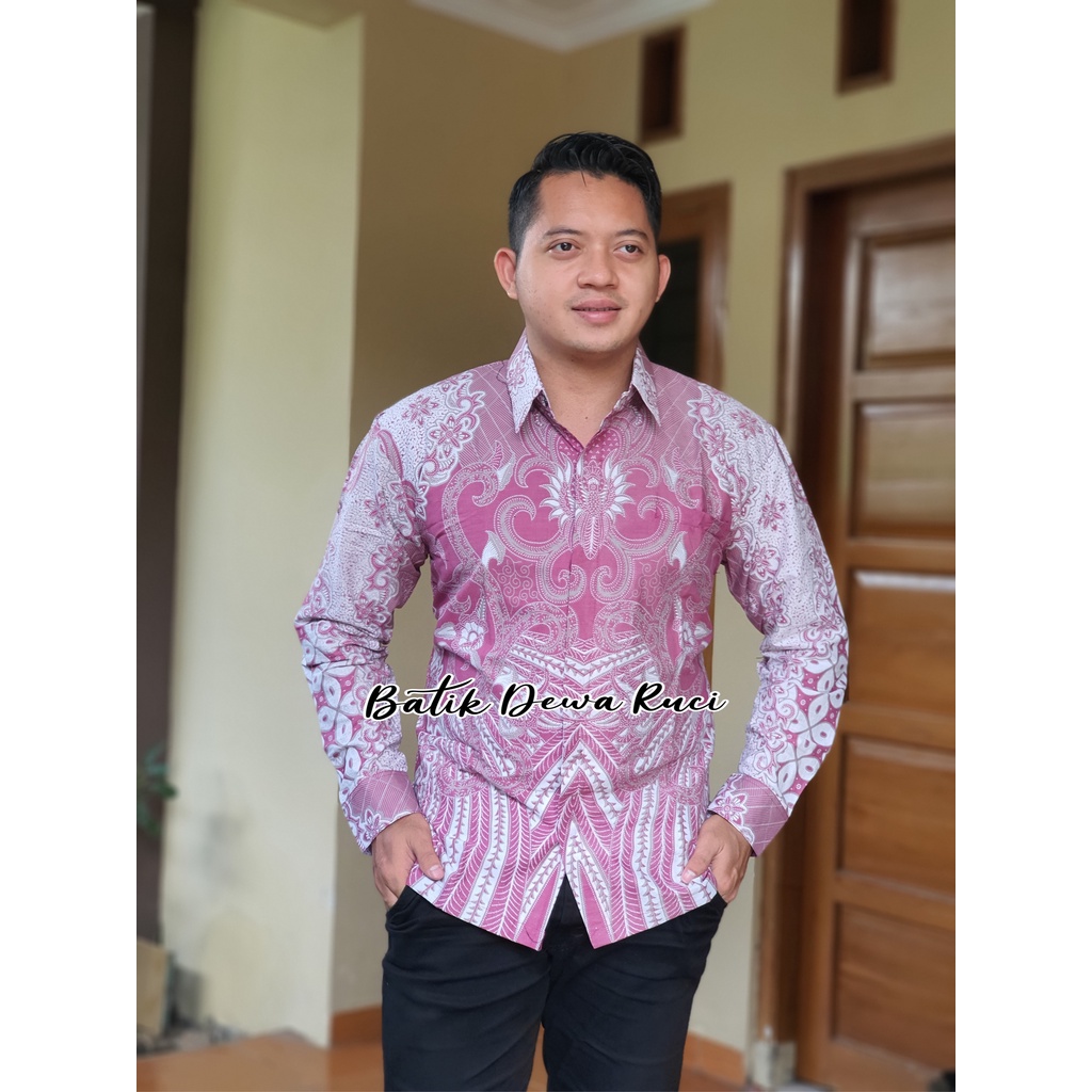 Batik Pink SUKMO AYU Full Furing Katun Halus Size M-XXL High Quality