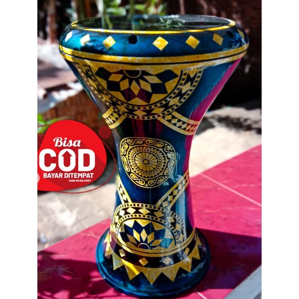Darbuka 8 inch motif blue Darbuka murah Tas Kunci L free