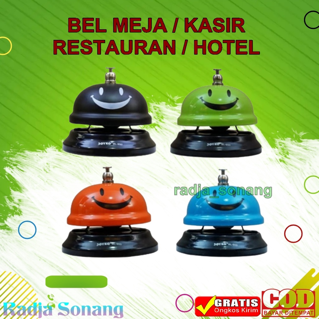 (COD) BEL MEJA RESEPSIONIS CAFE HOTEL KASIR