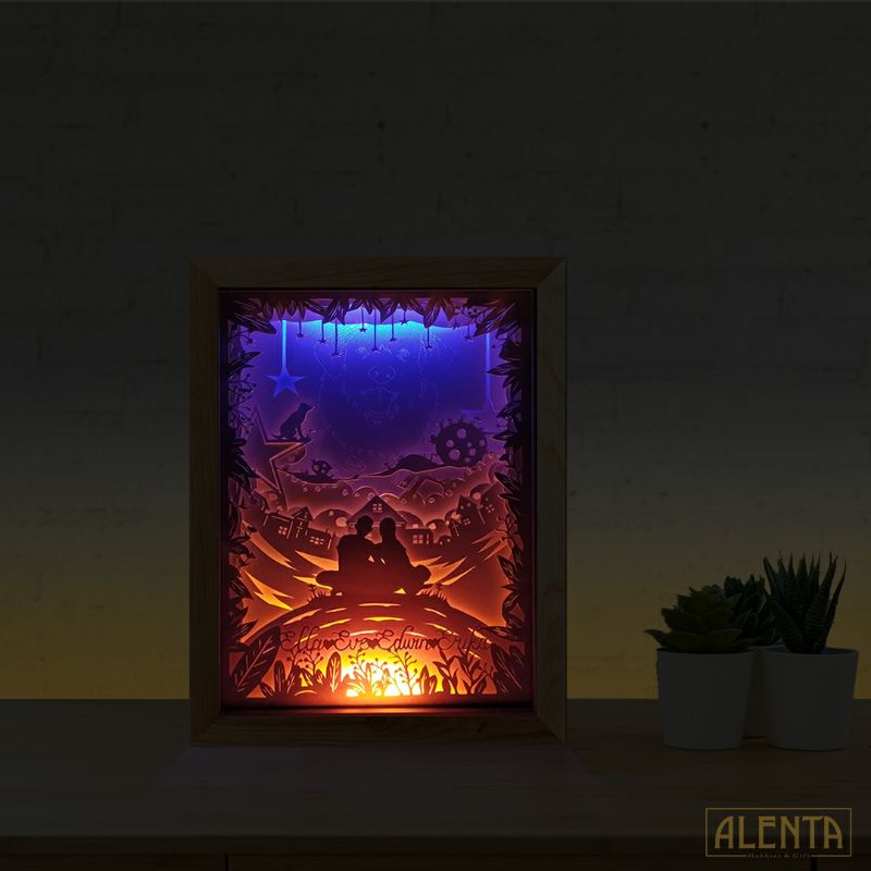 

Paper Light Box Couple Hadiah dan Kado Spesial