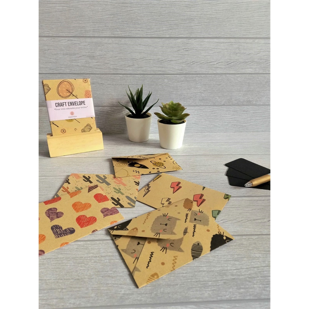 

PAPERIKO 5 pcs/set Craft Envelope/ Amplop Kertas Angpao | ENV04S