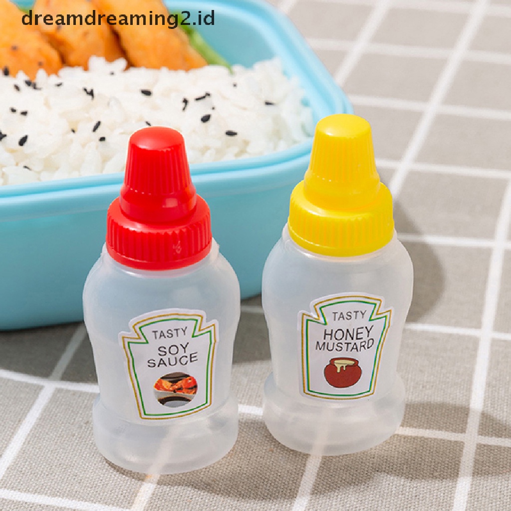 (LIKE) 2 / 3Pcs Botol Kontainer Saus Tomat / Kecap / Salad Mini Portable