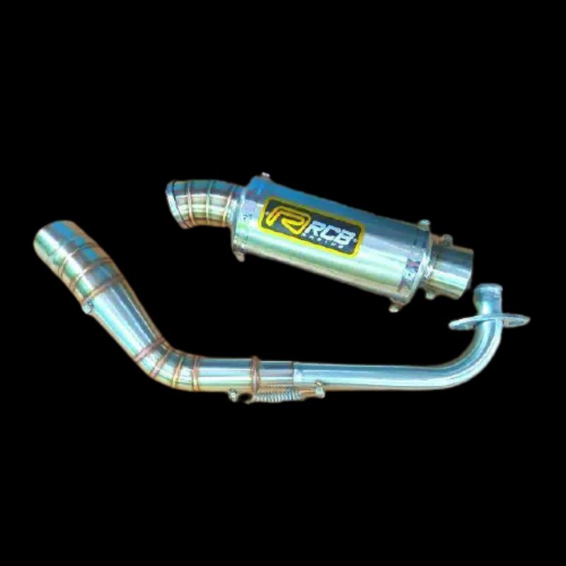 knalpot racing rcb oval pendek Mio beat Aerox Nmax Vario Lexi PCX dll