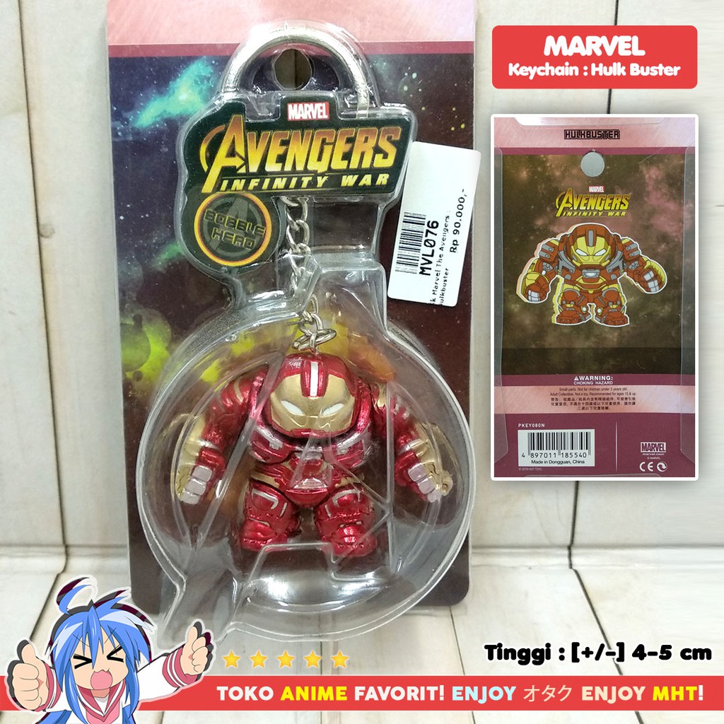 Gantungan Kunci Figure Marvel Avengers Hulkbuster Keychain